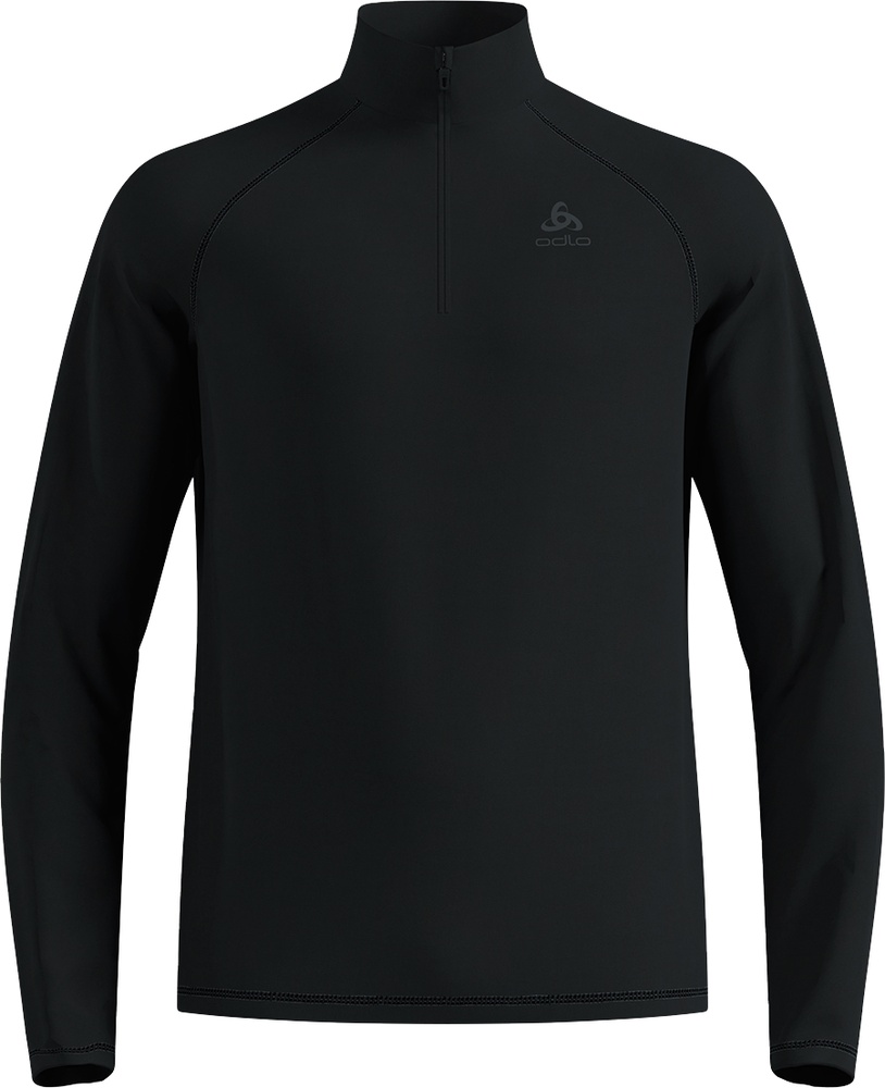 OdloLongsleeveMidlayer12ZipBessoBlackBlack-L