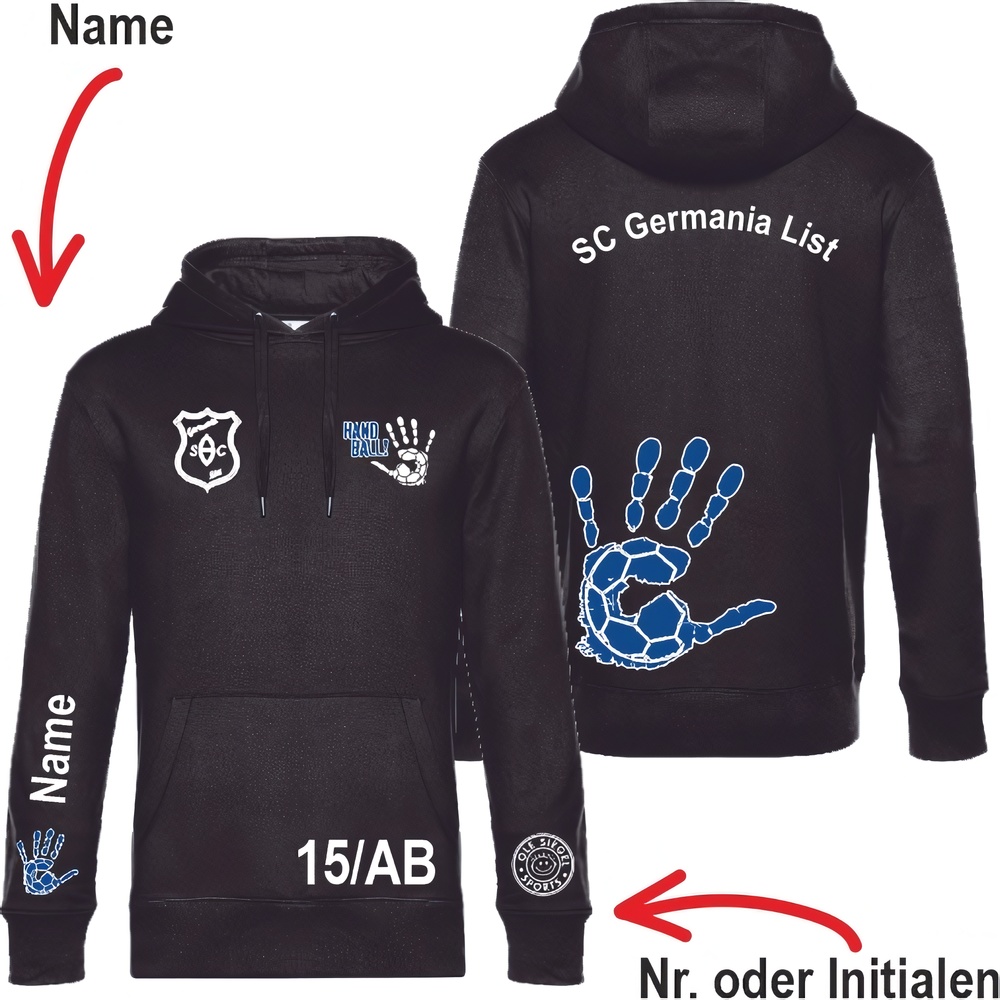 SCGermaniaListBasicHoodieUnisex24442Schwarz-XXL