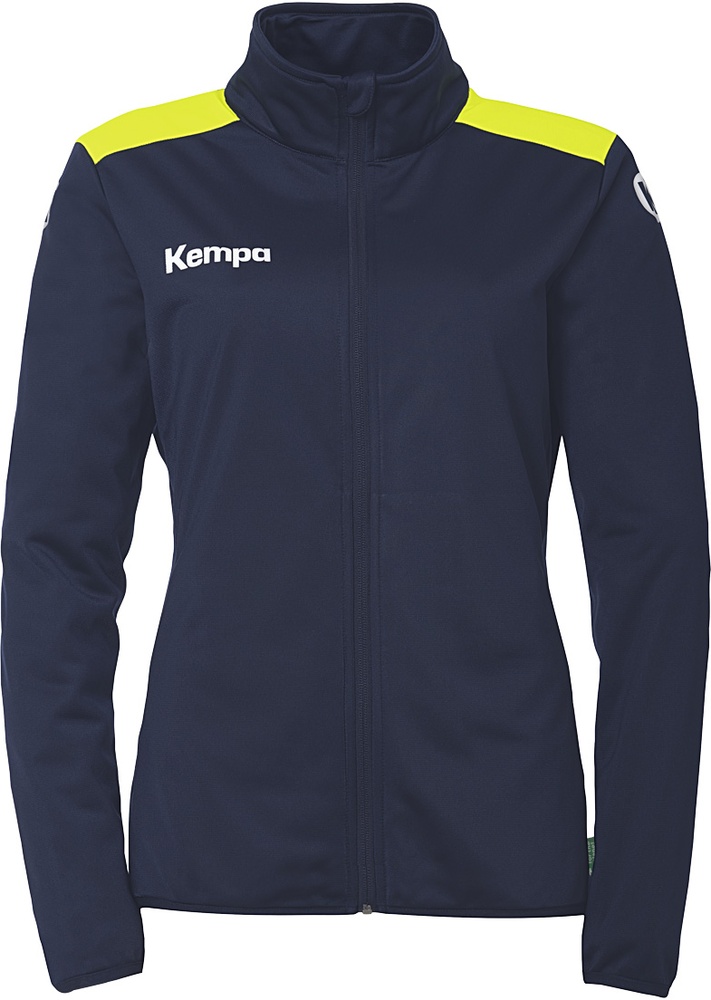 KempaDamenTrainingsjackeEmotion27PolyJackeDamen2005126MarineFluoGelb-XS