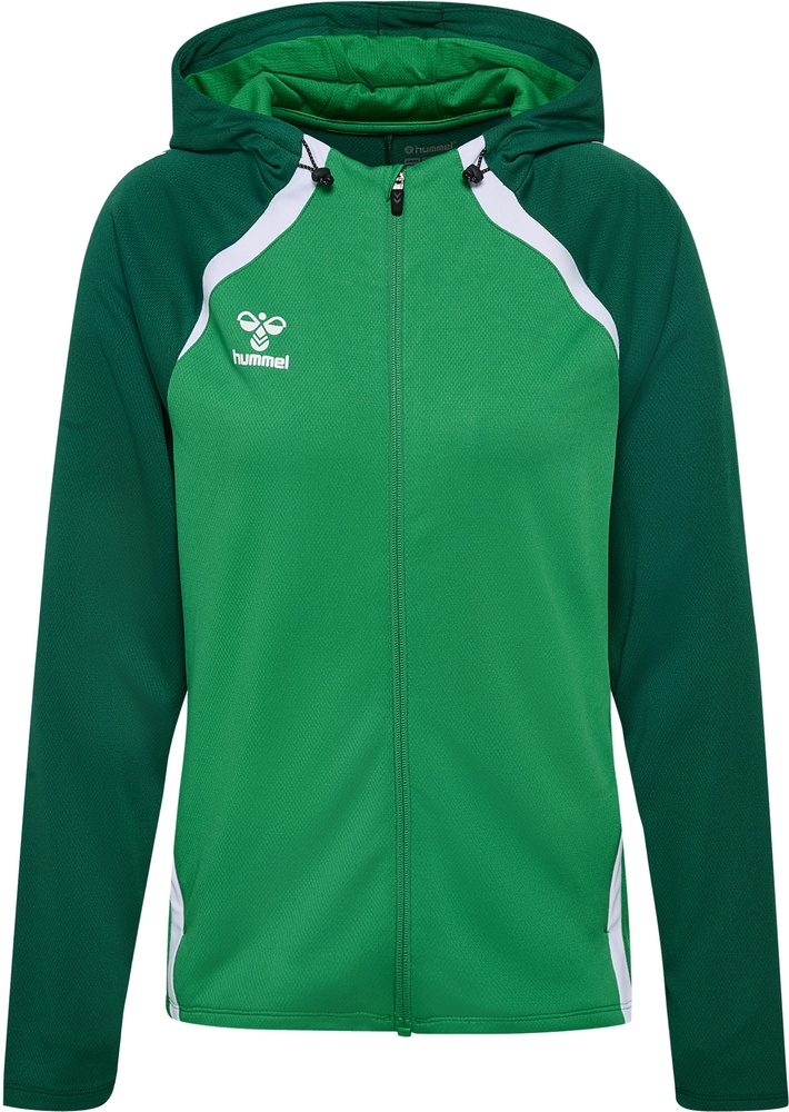 HummelDamenLead20ZipHoodie223761JellyBeanEvergreen-XS