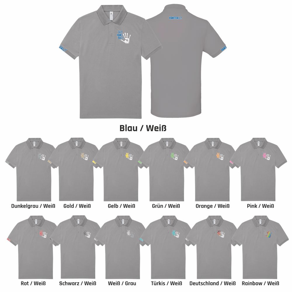 HandballCollectionPoloshirtPU424SportGreyHeather-S