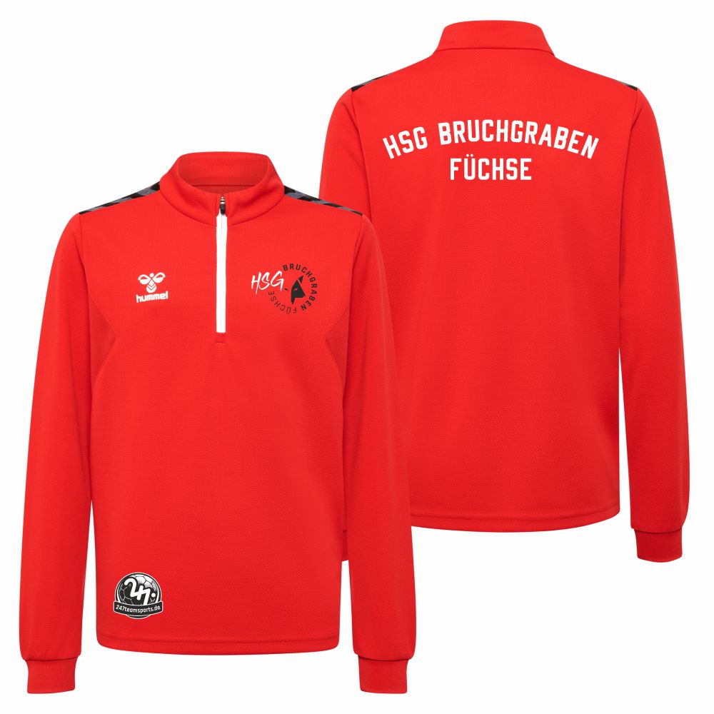 HSGBruchgrabenFchseKinderHummelhmlAuthenticPLHalfZipSweatKids219974TrueRed-140-ca10Jahre