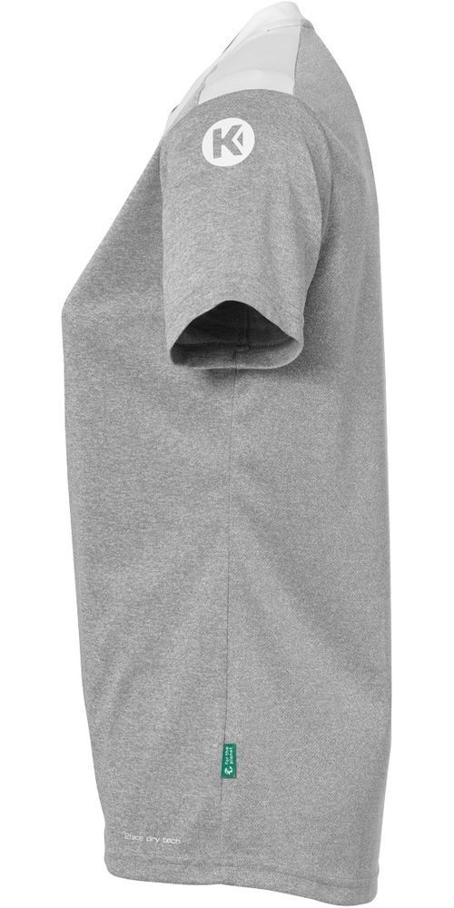 KempaDamenSportshirtEmotion27ShirtDamen2005124DarkGrauMelangeWei-XS