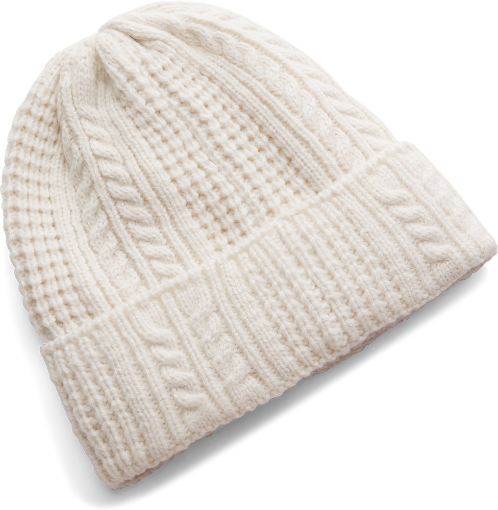 UnderArmourDamenWHalftimeCableKnitBeanie1386639Brown279-USOSFM