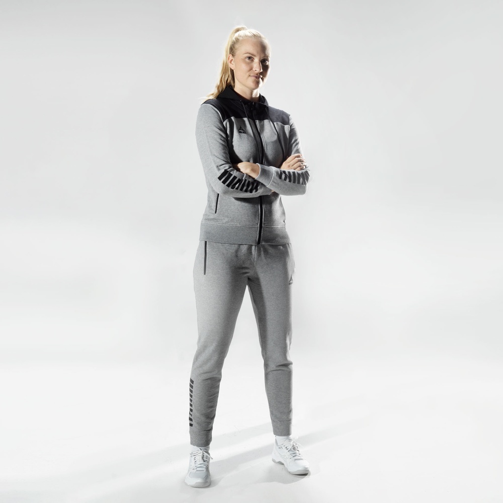 SelectDamenTrainingsjackeKapuzen-SweatjackeOxfordV22630039GrauSchwarz-XS