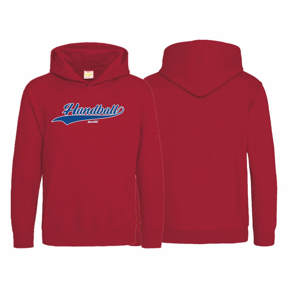 HandballFashionKinderHoodieSince1917JH001JRedHotChilli-1-2Jahre