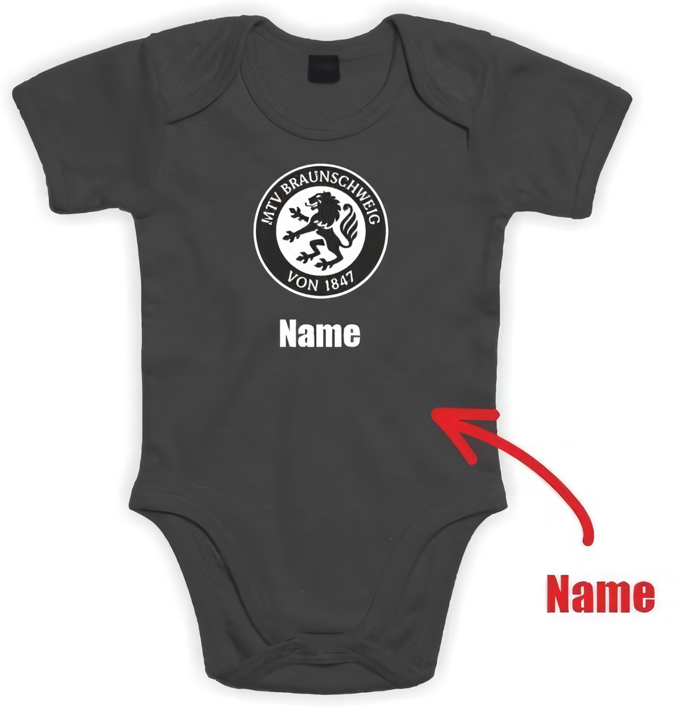 MTVBraunschweigKinderBasicBaby-BodyBZ10Schwarz-6-12Monate