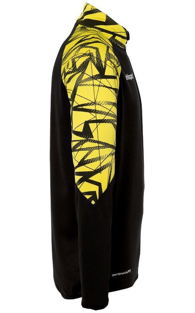 UhlsportKinderTrainingsjackeGoal2514ZipTop1002218SchwarzLimonengelb-128