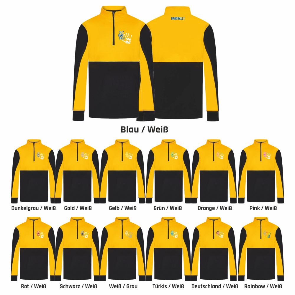 HandballCollection14ZipTrainingsjackeLV874Black-Gold-XXS