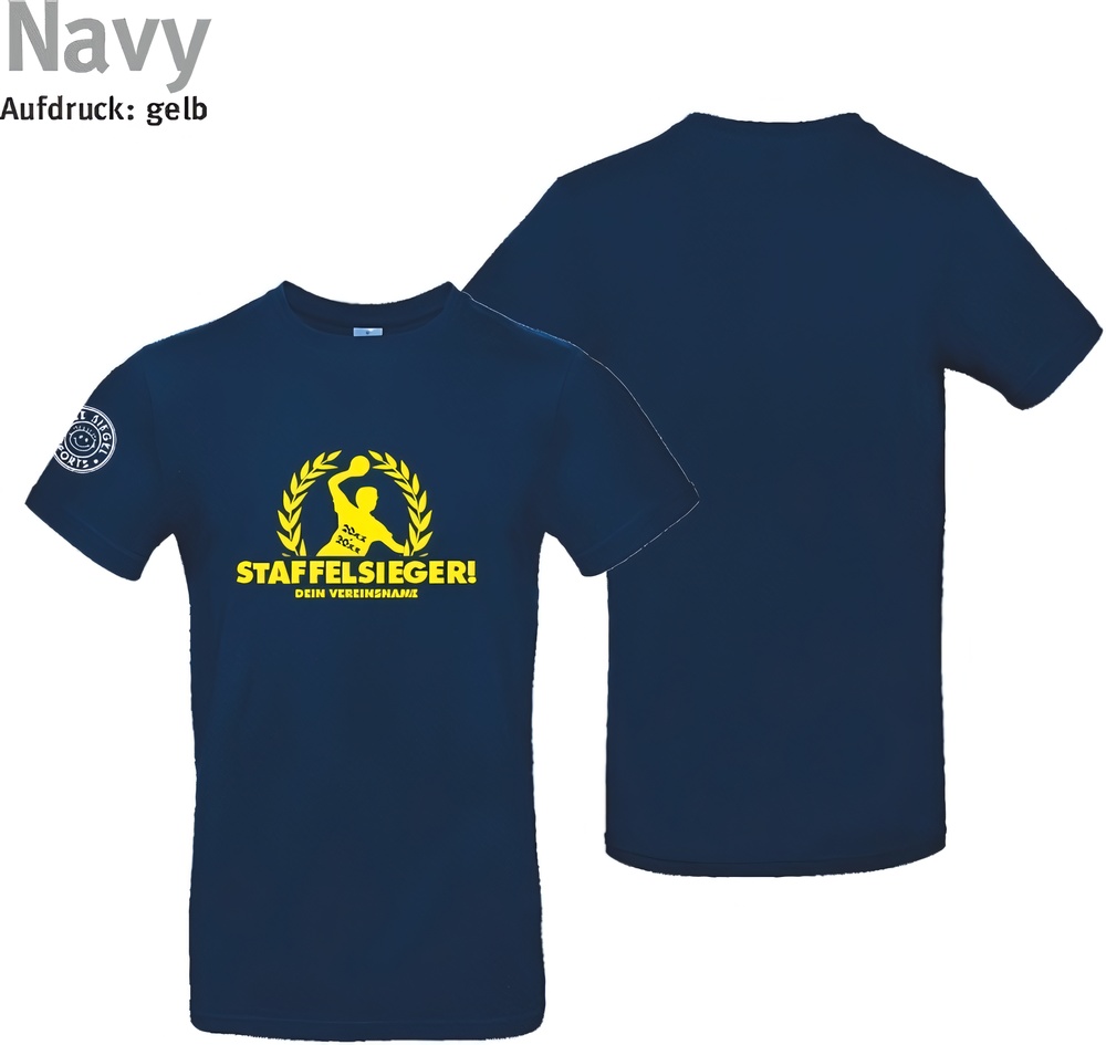 247CollectionT-ShirtStaffelsiegershirtKranzHandballMenTU03TNavy-XS