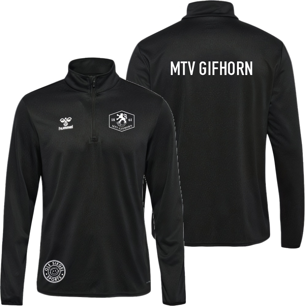 MTVGifhornHummelhmlESSENTIALPolyHalfZipSweatUnisex224545