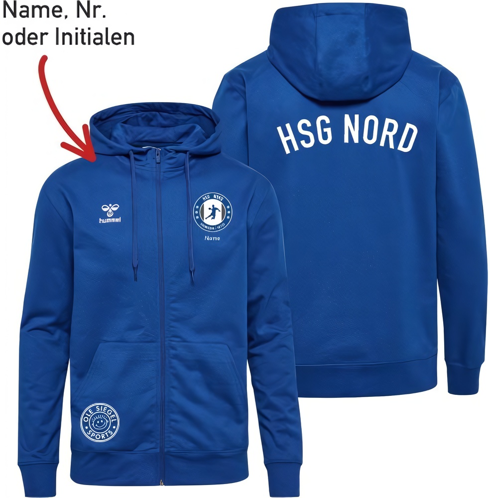 HSGNordEdemissenUetzeDamenHummelhmlGO20CottonZipHoodieLady224839TrueBlue-XXL
