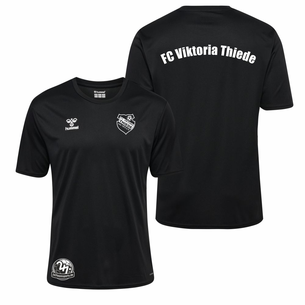 FCViktoriaThiedeHummelhmlESSENTIALPolyJerseySSBlack-S