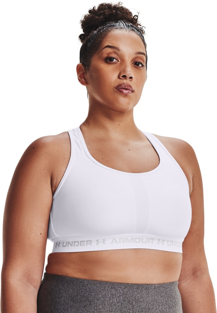 UnderArmourDamenSport-BHArmourMidCrossbackWhite-1X