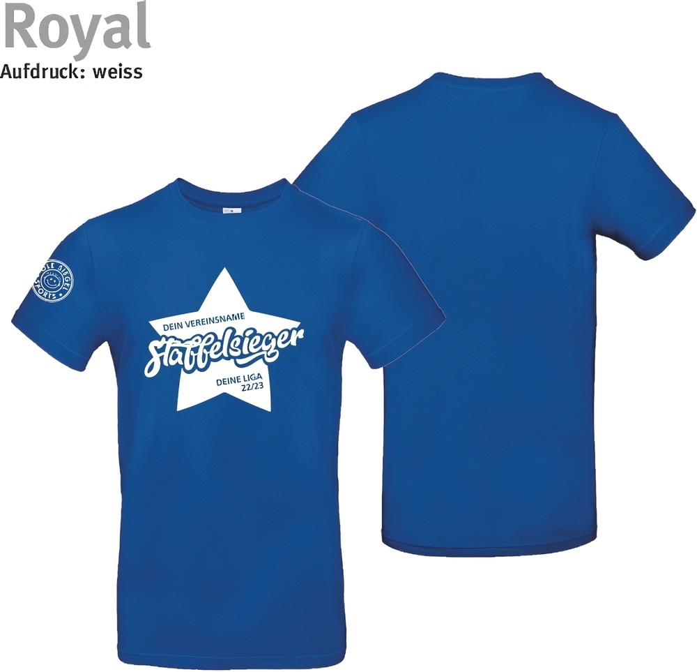 247CollectionT-ShirtStaffelsiegershirtSternTU03TRoyalBlue-XS