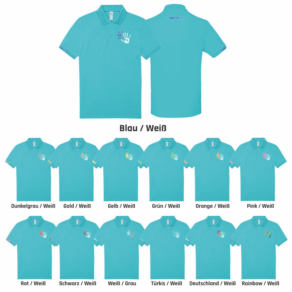 HandballCollectionPoloshirtPU424MetaTurquoise-M