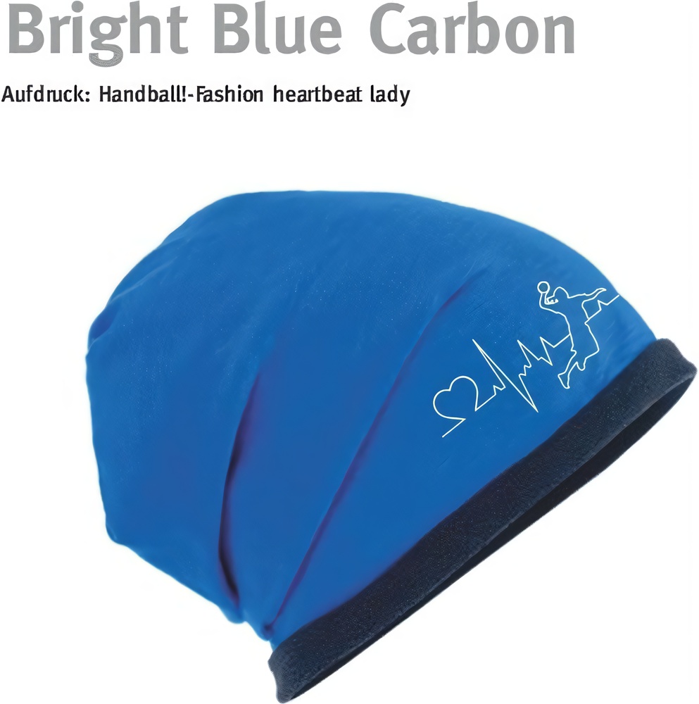 HandballFashionBeanieHeartbeatLadyMB7131BrightBlue-Carbon