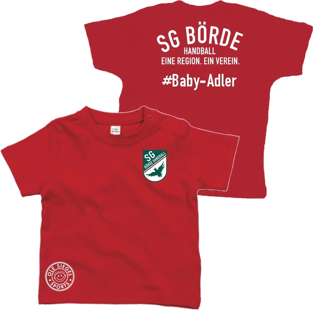 SGBrdeKinderBaby-AdlerBabyT-ShirtBZ02Red-0-3Monate