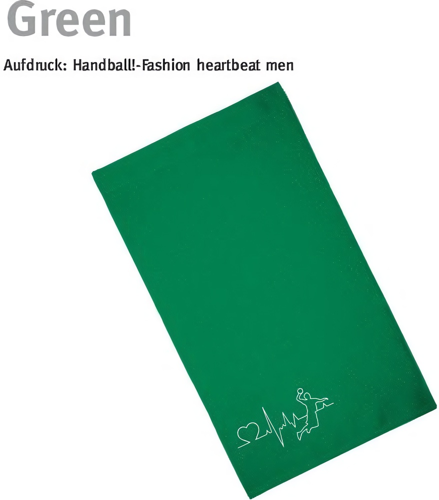 HandballFashionHandtuchHeartbeatMenT1-7070x140cmGreen
