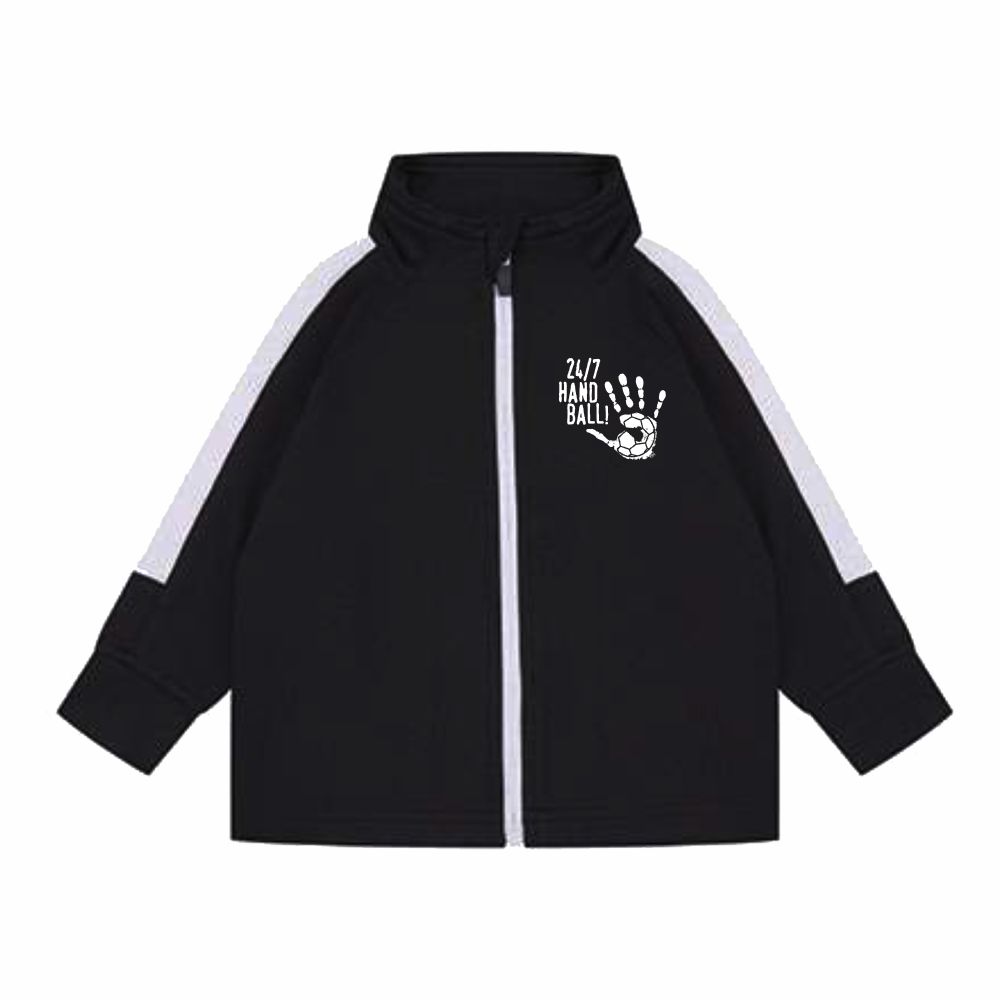 HandballCollectionKinderTrainingsjackeLW820Black-White-6-12Monate