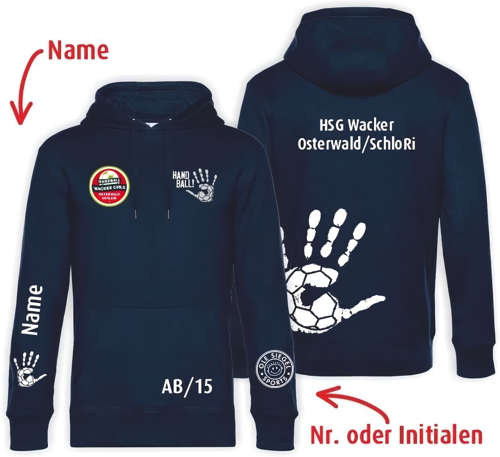 HSGWackerOsterwaldSchloRiHandballHoodieUnisex24442NavyWei-XXL