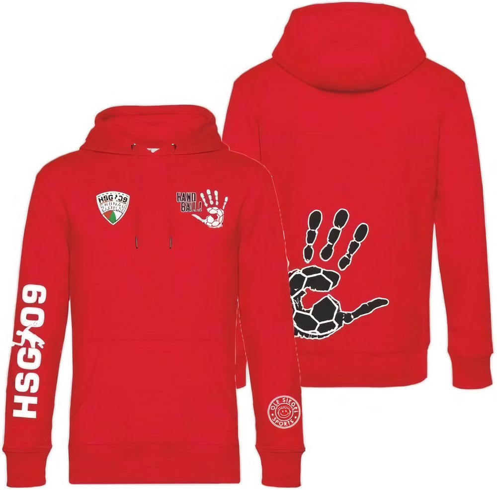 HSG09GronauBarfeldeBasicHoodieUnisex24442RotSchwarz-XXL