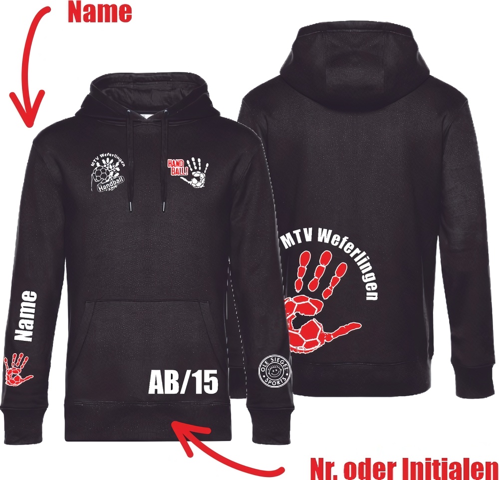 MTVWeferlingenBasicHoodieUnisex24442Schwarz-XXL