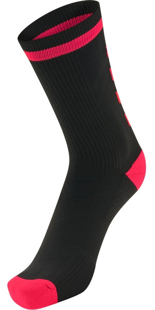 HummelSockenEliteIndoorSockLowBlackDivaPink-27-30