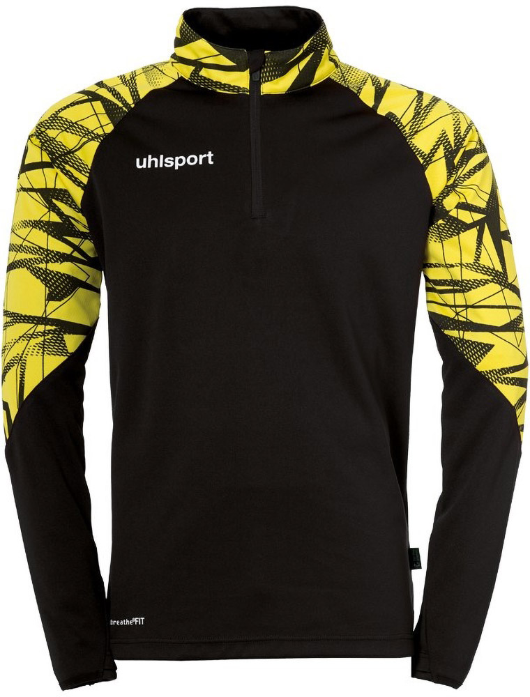 UhlsportKinderTrainingsjackeGoal2514ZipTop1002218SchwarzLimonengelb-128