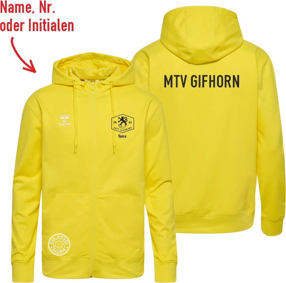 MTVGifhornDamenHummelhmlGO20CottonZipHoodieLady224839BlazingYellow-XXL