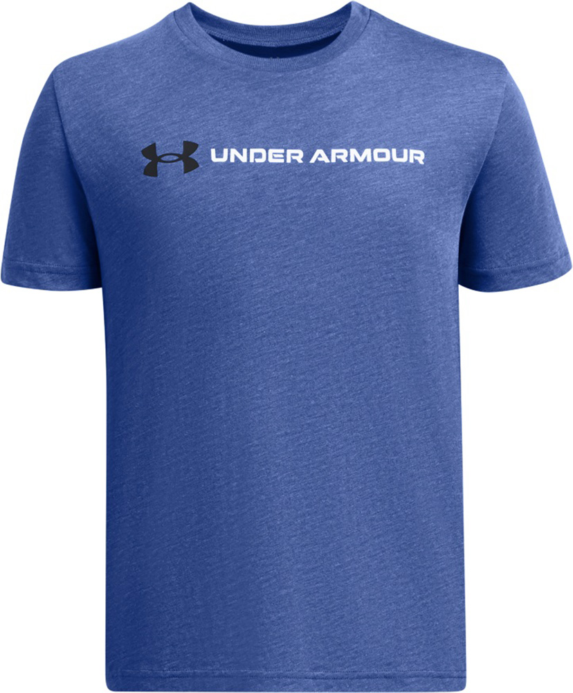 UnderArmourKinderT-ShirtUaBLogoWordmarkSsTechBlue432-LUSYLG