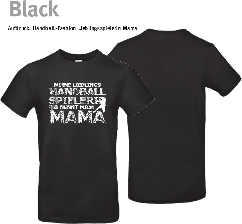 HandballFashionT-ShirtLieblingsspielerinMamaTU03TBlack-XS