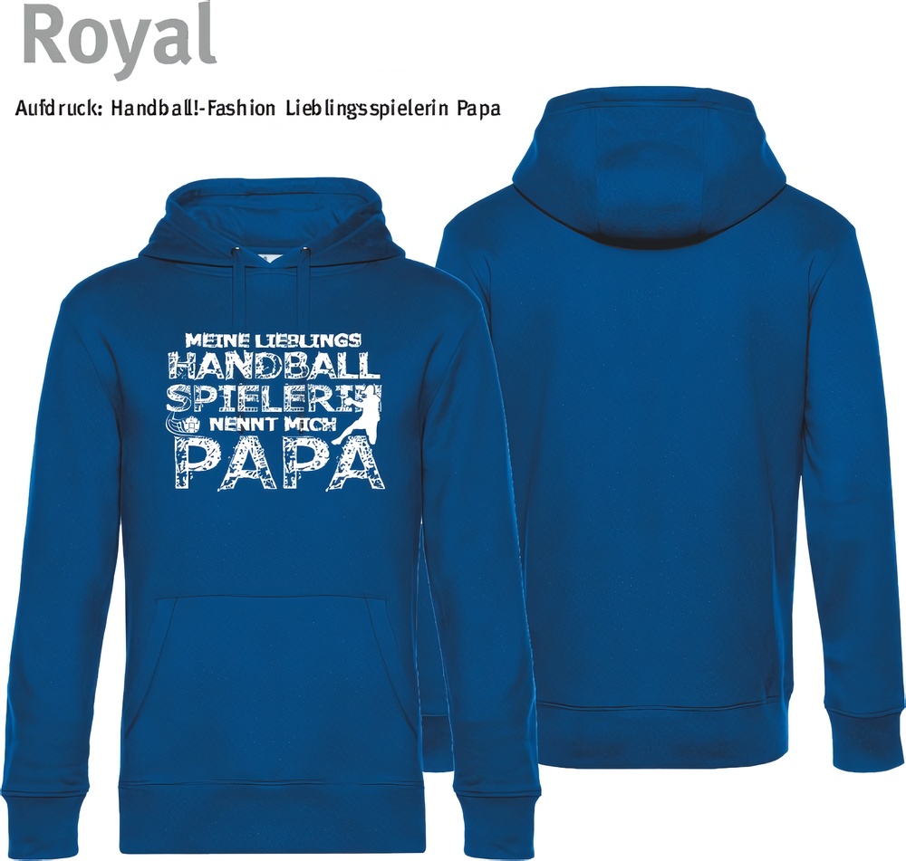 HandballFashionHoodieLieblingsspielerinPapaWU02KRoyal-XS