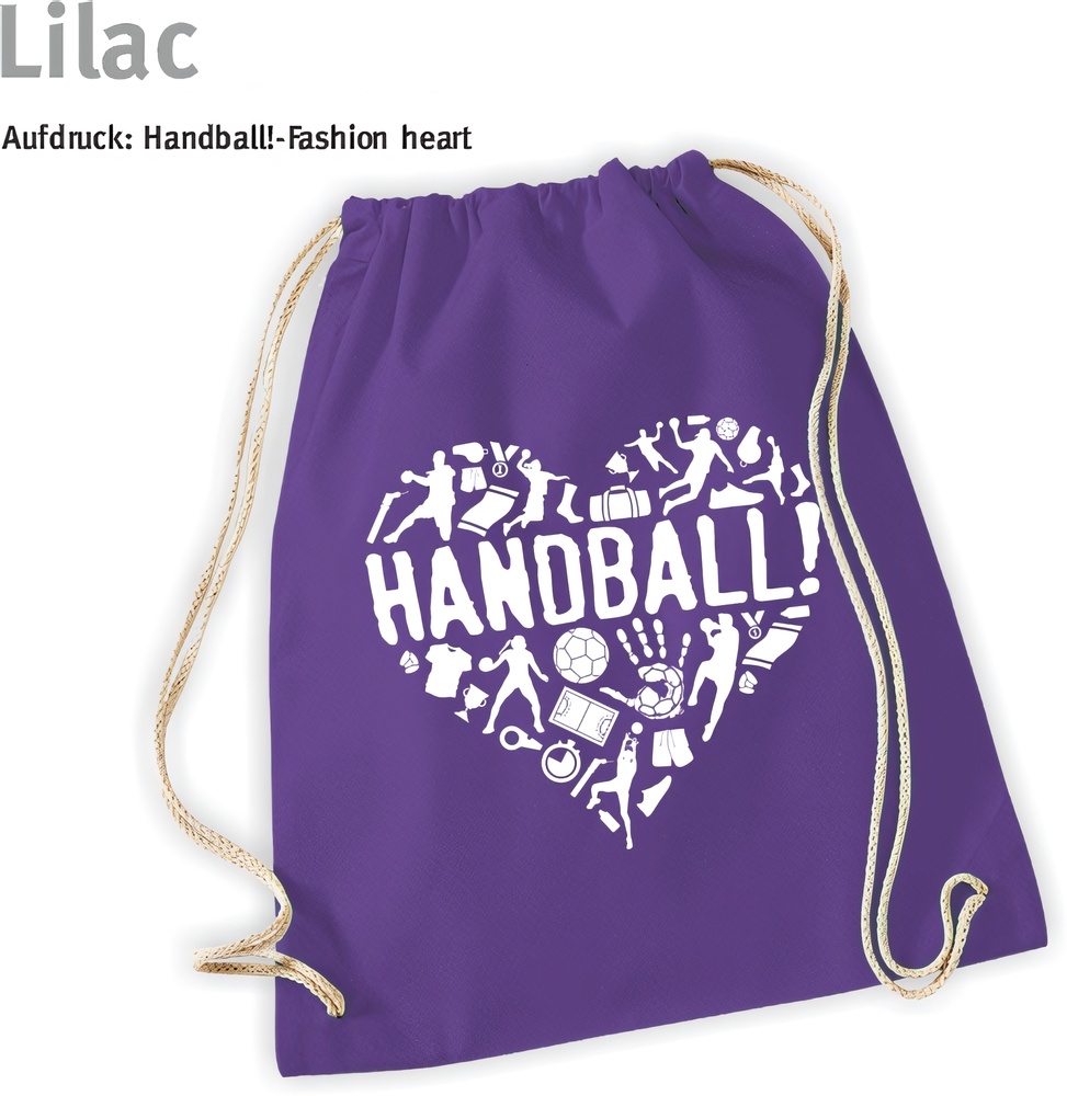 HandballFashionTurnbeutelDrawstringHeart60257Lilac