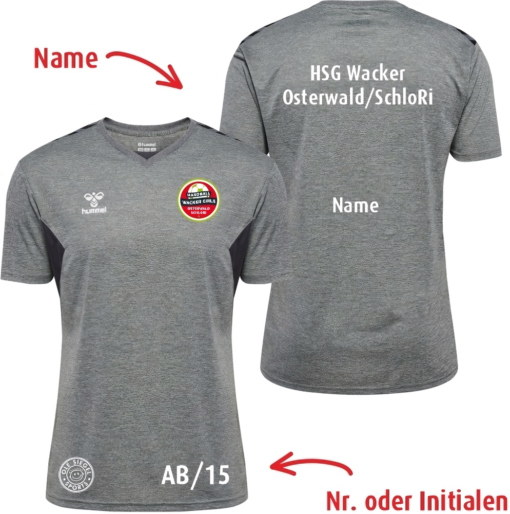 HSGWackerOsterwaldSchloRiDamenHummelhmlAuthenticPLJerseySSLady219966GreyMelange-XXL