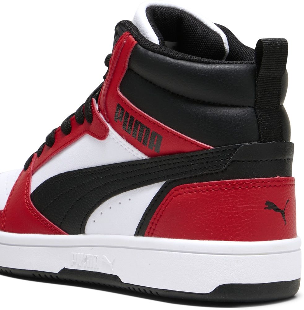 PumaKinderSchuheMidReboundV6MidJr393831PumaWhite-PumaBlack-ForAllTimeRed-38