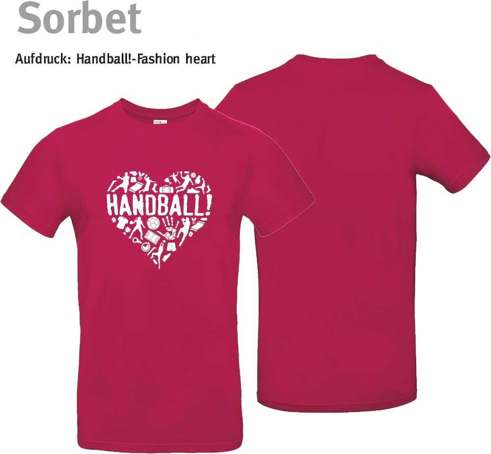 HandballFashionT-ShirtHeartTU03TSorbet-XS