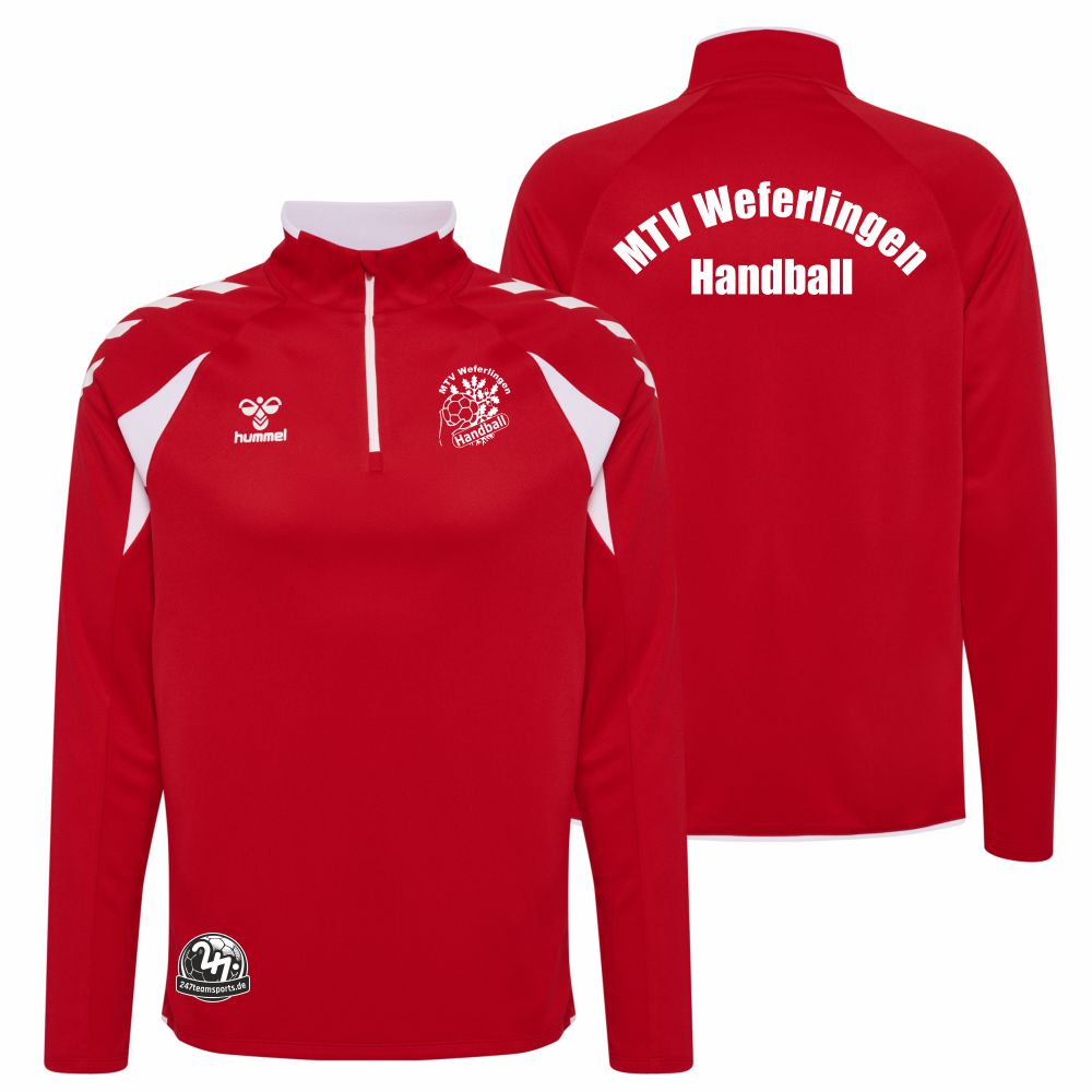 MTVWeferlingenHummelhmlCore20PolyHalfZipSweatUnisex230832TrueRed-3XL