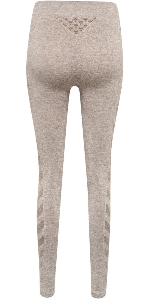 HummelDamenLeggingsHmlciSeamlessMidWaistTightsDriftwoodMelange-L