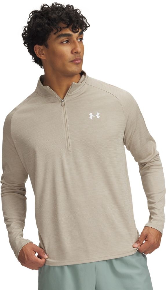 UnderArmourLongsleeveTechTextured12Zip1382797Brown299-LUSLG