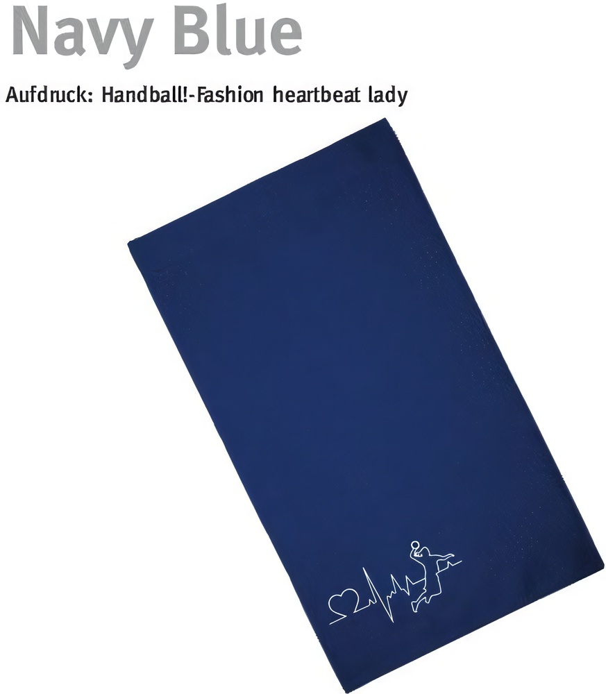 HandballFashionHandtuchHeartbeatLadyT1-5050x100cmNavyBlue