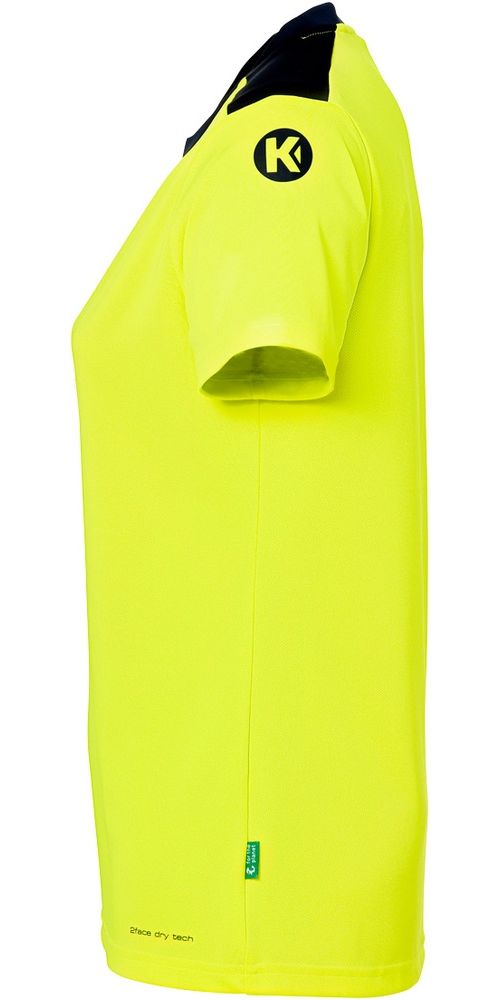 KempaDamenSportshirtEmotion27ShirtDamen2005124FluoGelbMarine-XS