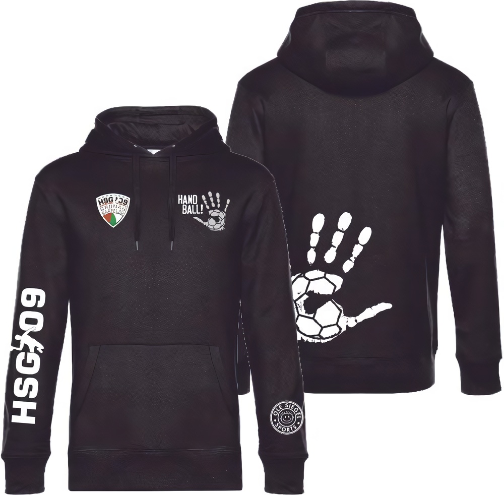 HSG09GronauBarfeldeBasicHoodieUnisex24442SchwarzWei-XXL