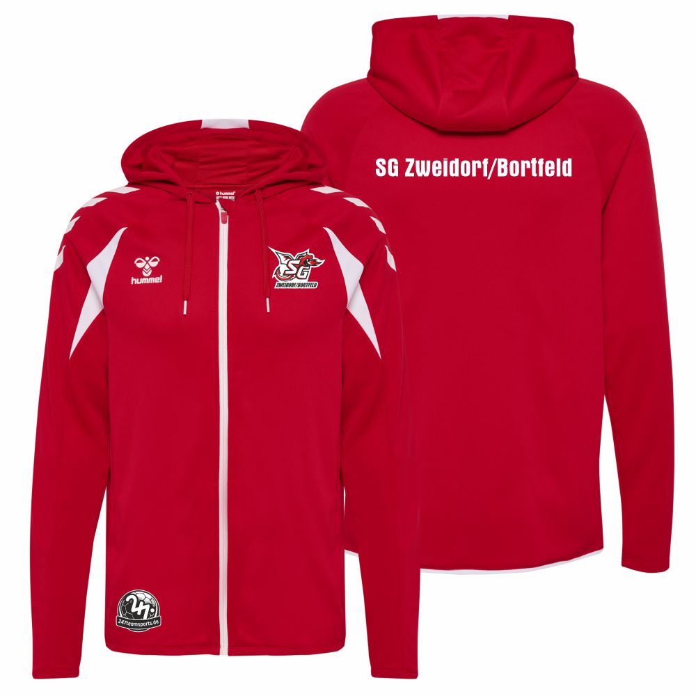 SGZweidorfBortfeldHummelhmlCore20PolyZipHoodieSweatUnisex230853TrueRed-L