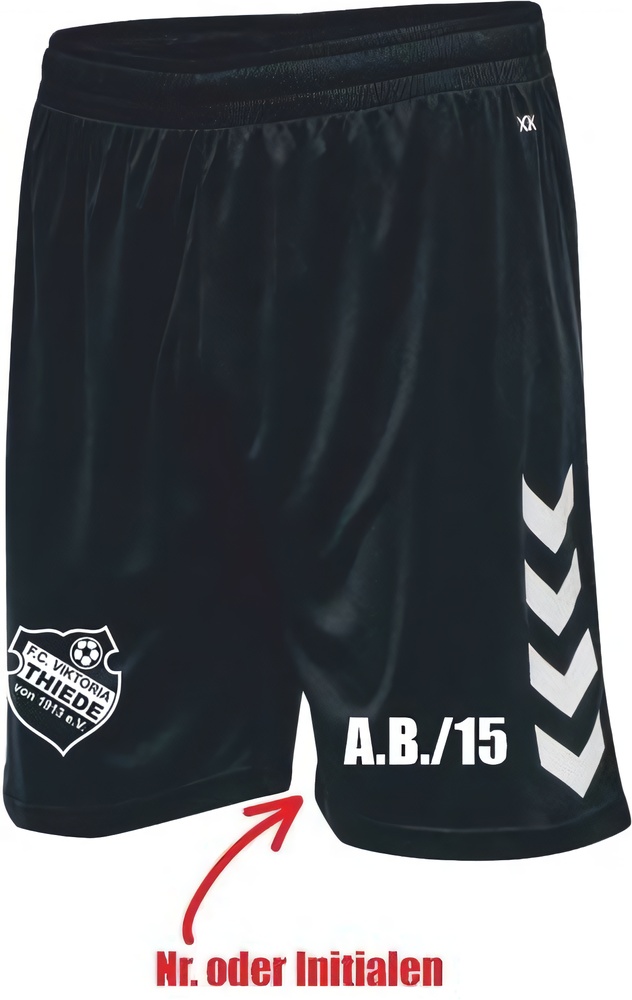 FCViktoriaThiedeDamenHummelhmlCore20PolyShortsLadymitVereinslogo230831LBlack-XXL