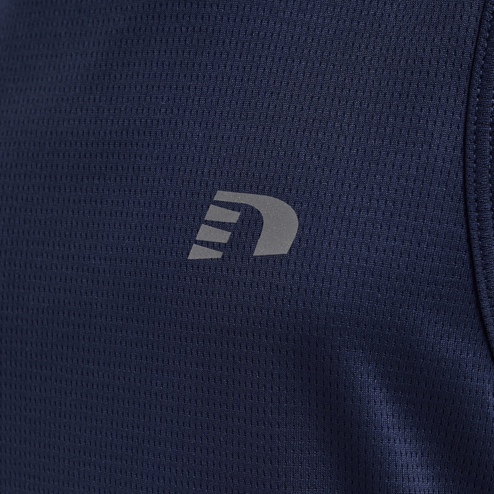 NewlineKinderT-ShirtTopKidsCoreRunningSingletBlackIris-128