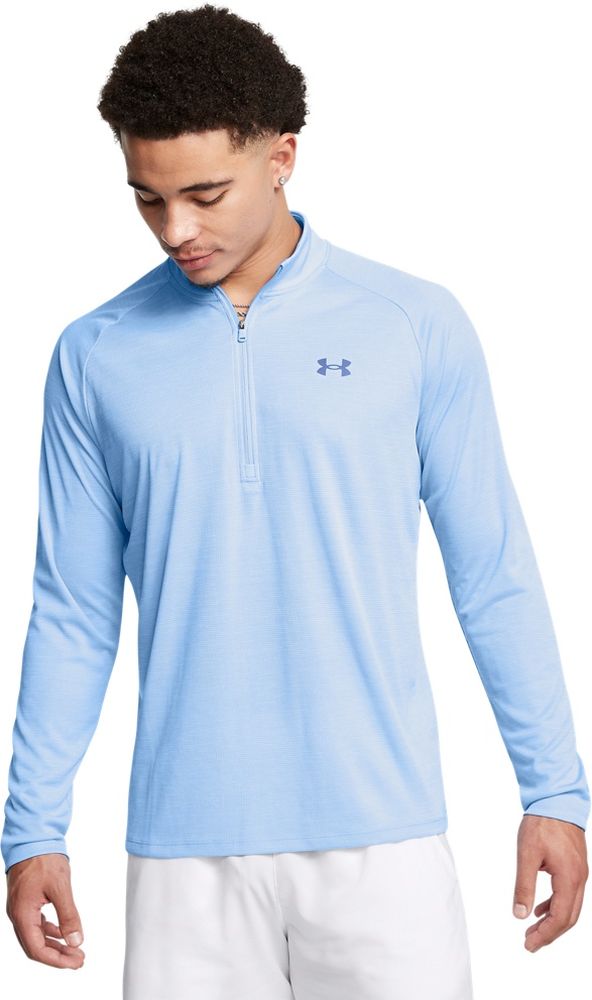 UnderArmourLongsleevesUaTechTextured12ZipHorizonBlue465-3XL