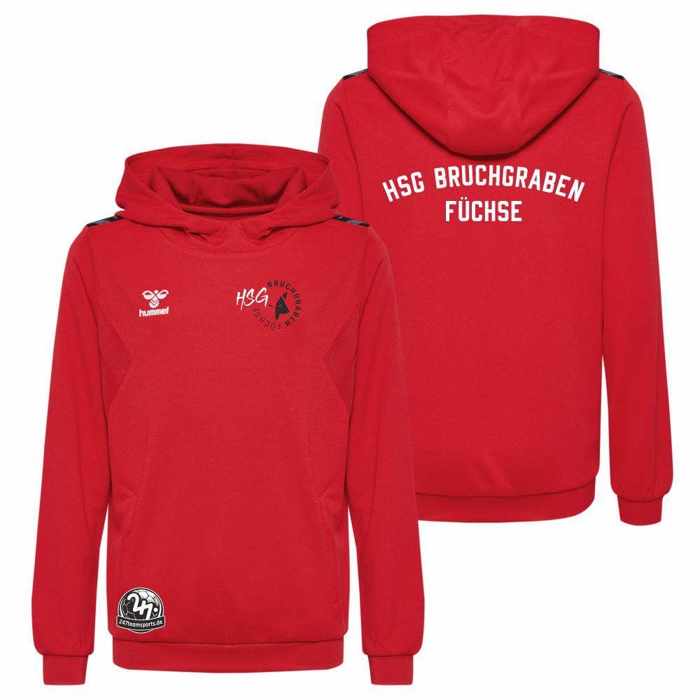 HSGBruchgrabenFchseHummelhmlAuthenticPLHoodieUnisex219976TrueRed-L