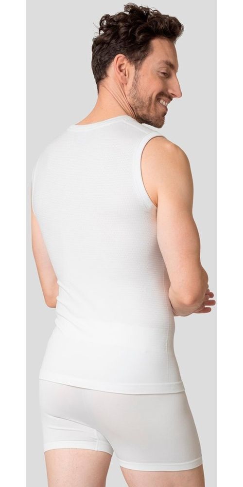 OdloTanktopBlTopCrewNeckSingletPerformanceLightEco188802White-L
