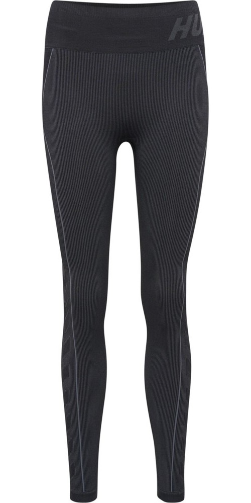 HummelDamenLeggingsHmlteChristelSeamlessMwTightsBlackAsphaltMelange-L
